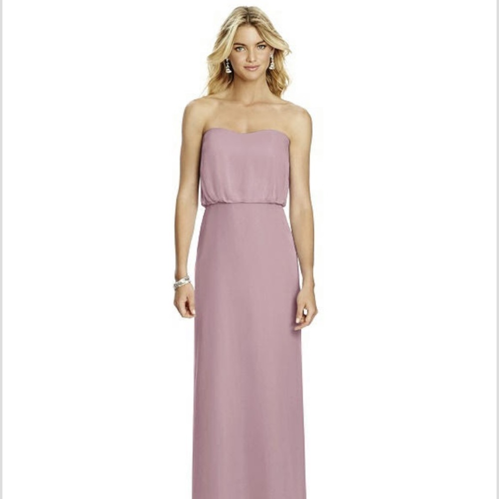 After Six Dusty Rose Bridesmaid Dress - Size: 4